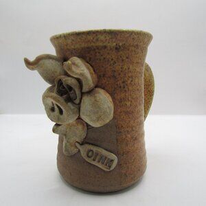 Studio Art Pottery 3D Oink Pig Coffee Cup